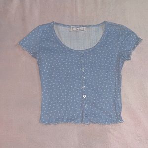 Blue floral shirt from Hippie Rose. Size xs